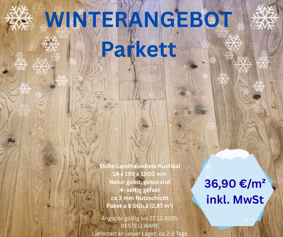 Winteraktion Parkett